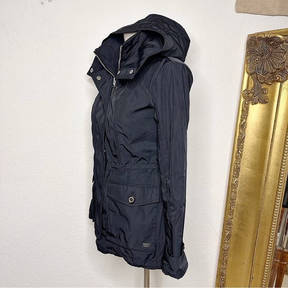 Abercrombie & Fitch 'The A&F Nylon Hooded Parka' in Black Size XS - Picture 2 of 7